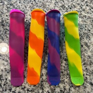 Colorful Silicone Ice Pop Molds